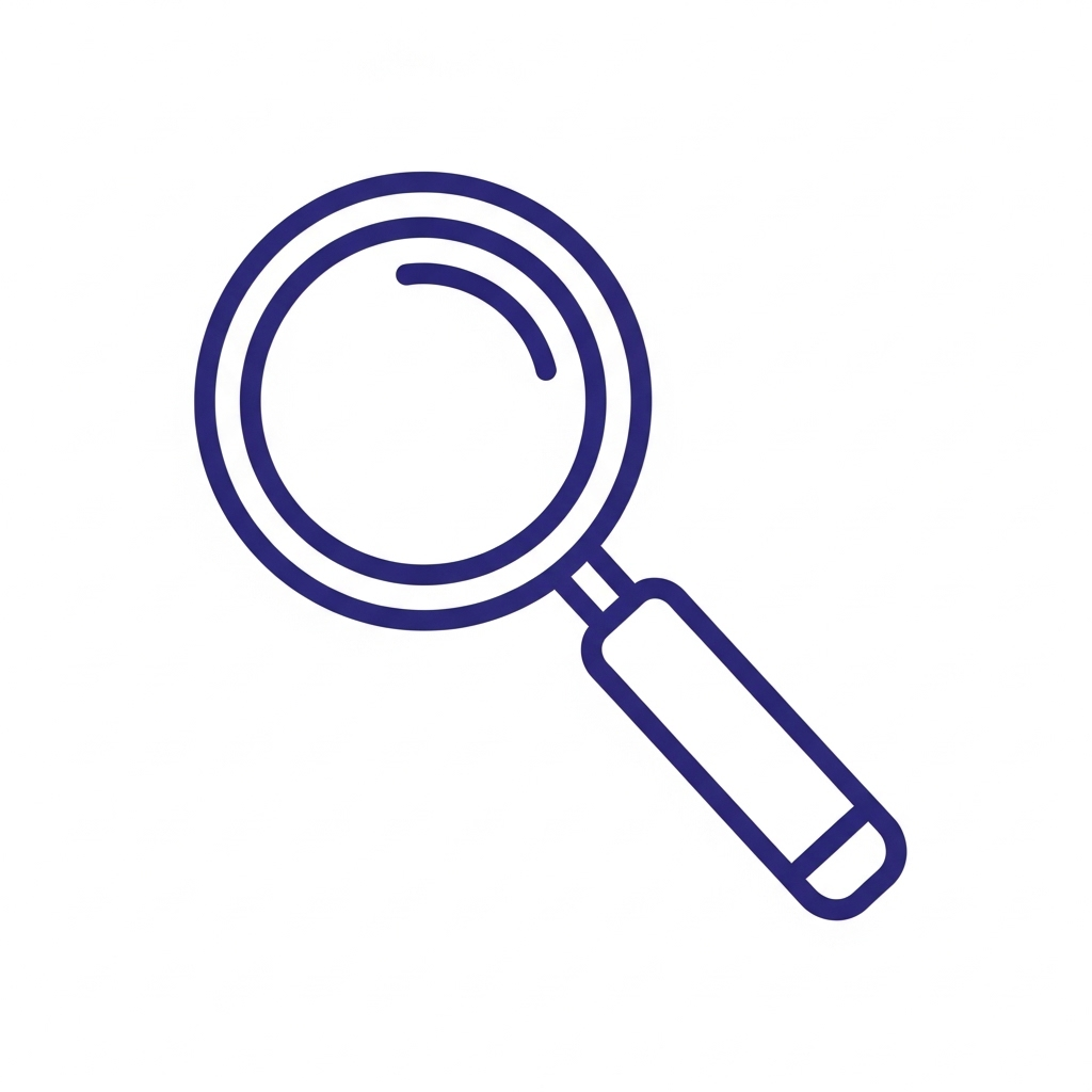 Discrete search icon